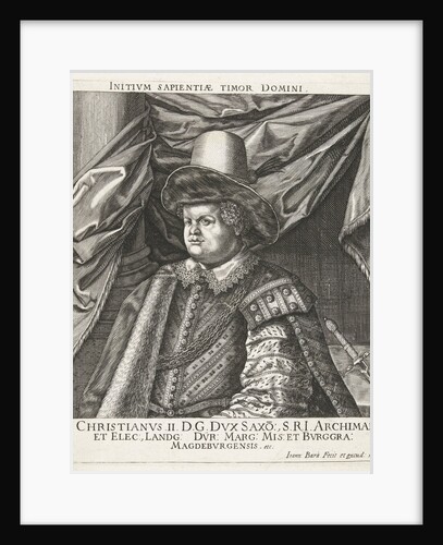 Portrait of Christian II, Elector of Saxony by Johan Barra