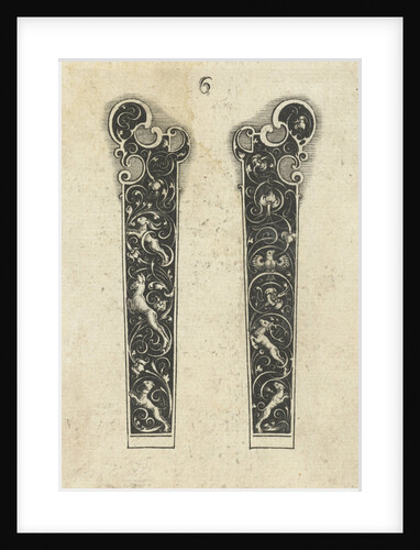 Two knife handles by Michiel le Blon