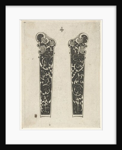 Two knife handles by Michiel le Blon