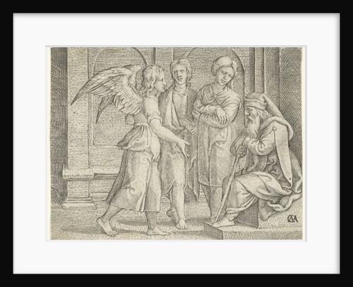 Tobias and the Angel with Tobit and Anna by Cornelis Massijs