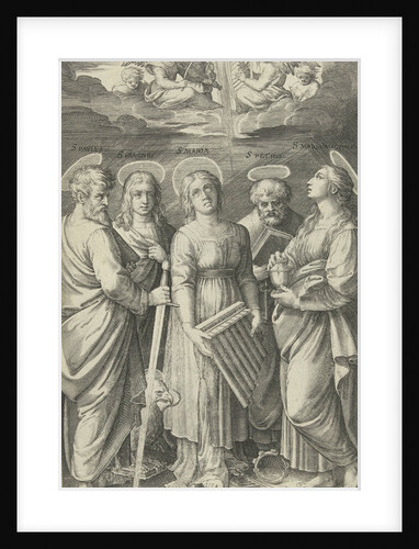 Saints Paul, John, Cecilia by Marcantonio Raimondi
