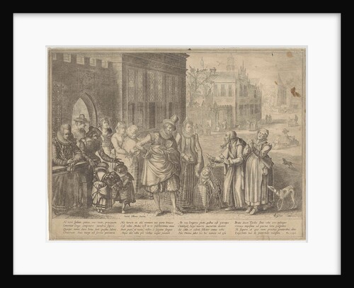 Rich kids, poor parents by Claes Jansz. Visscher II