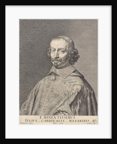 Portrait of Cardinal Giulio Raimondo Mazarino by Claes Jansz. Visscher II