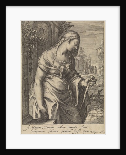 The bleeding woman by Gerard Valck