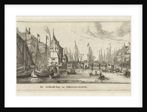 The Geldersekade and the Schreierstoren Amsterdam, The Netherlands by Cornelis Danckerts I