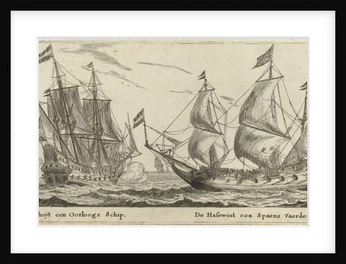 The ships Freedom and The Greyhound by Cornelis Danckerts I