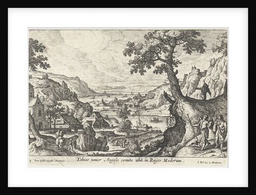 Tobias with the angel by Joannes Galle