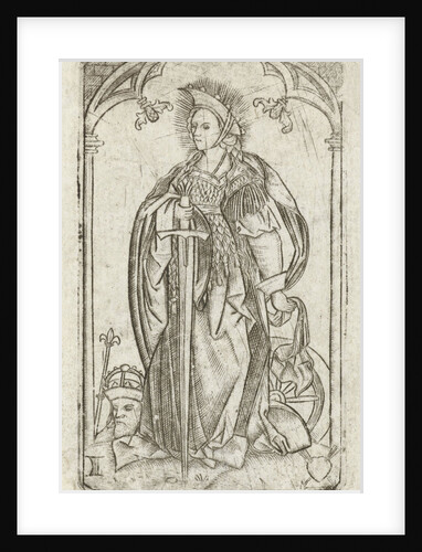 Saint Catherine by Meester met het doorstoken hart