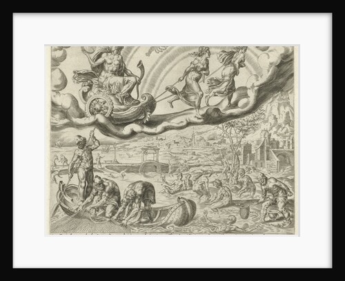 Luna, the moon, and her children by Hieronymus Cock