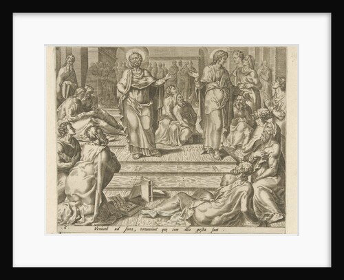 Peter and Johannes among their students by Hieronymus Cock