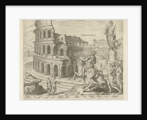 Colosseum in Rome. Philips Galle by Hadrianus Junius