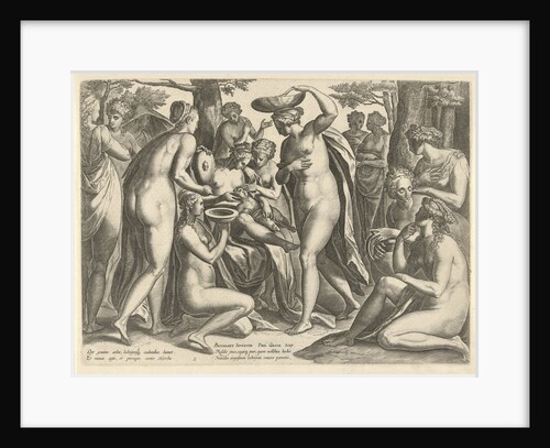 Education of Adonis by Philips Galle