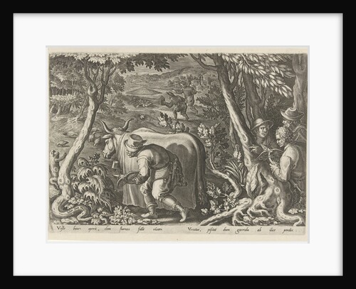 Hunting partridges by Philips Galle