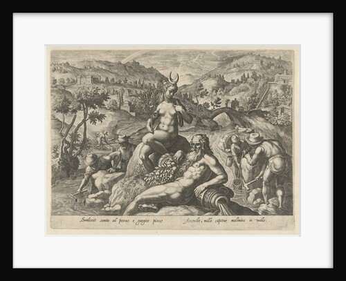 Nocturnal fishing with landing net by Jan van der Straet