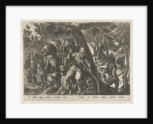 Boar Hunting with guns by Philips Galle