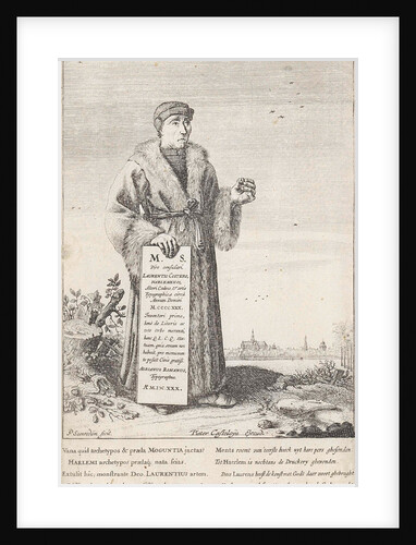 Portrait of Laurens Jansz. Coster by Petrus Scriverius