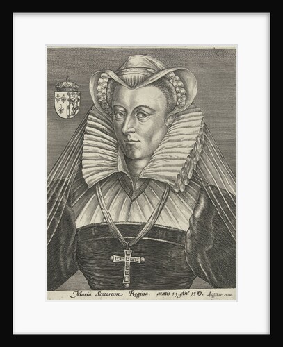 Portrait of Queen Mary I Stuart of Scotland by Claes Jansz. Visscher II