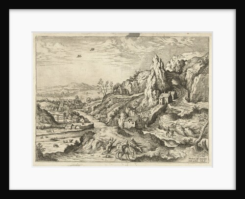 Abraham and Isaac on the road to the place of sacrifice by Matthys Cock