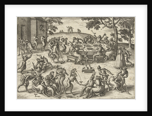 Banquet in open air by Philips Galle