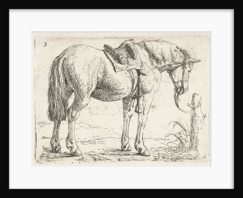 Horse with saddle by Jochem Bormeester
