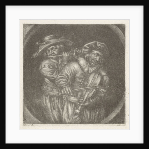 Violin Player and flutist by Adriaen Brouwer