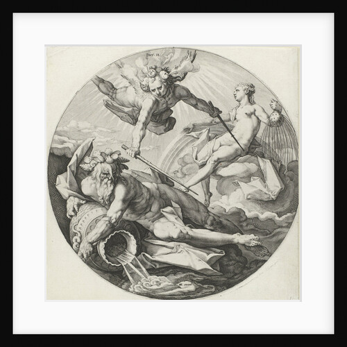 Second Creation: parting between the waters by Hendrick Goltzius