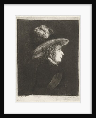 Portrait of a woman with hat by James Hazard