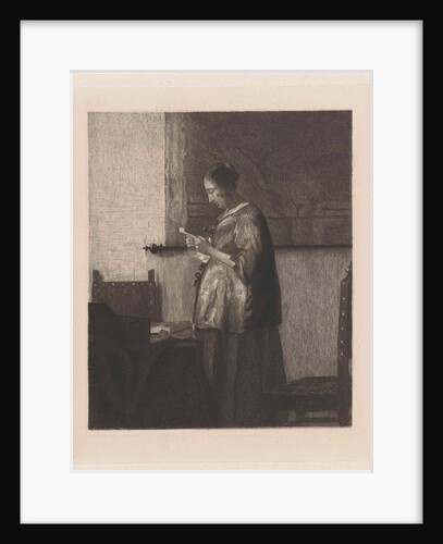 Woman Reading a Letter by Johannes Vermeer