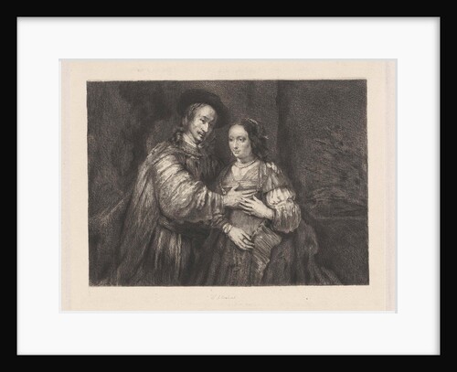 Portrait of a couple as Old Testament figures, called The Jewish Bride by Rembrandt Harmensz. van Rijn