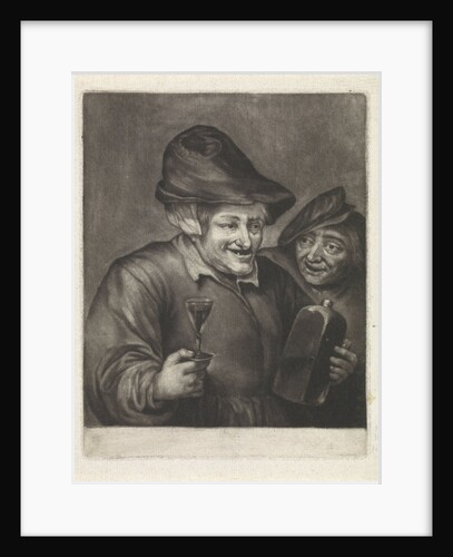 Old man with a bottle and a glass (version A) by Jan van der Bruggen