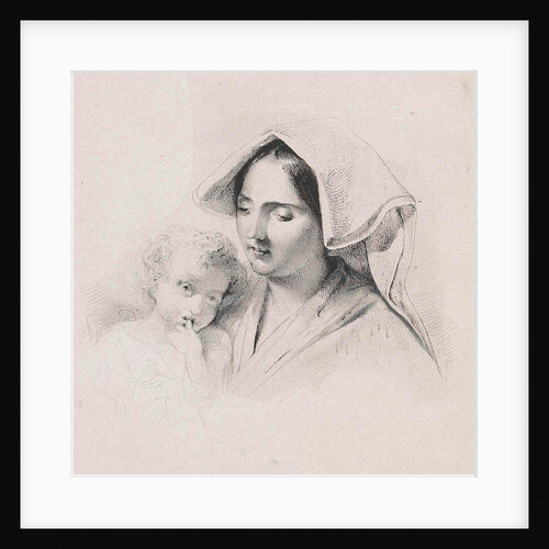 Woman with a child by Lodewijk Anthony Vintcent