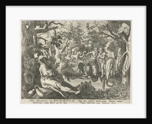 Macarius of Alexandria as a hermit by Maerten de Vos