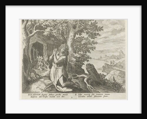 Hilarion the Great as a hermit by Maerten de Vos