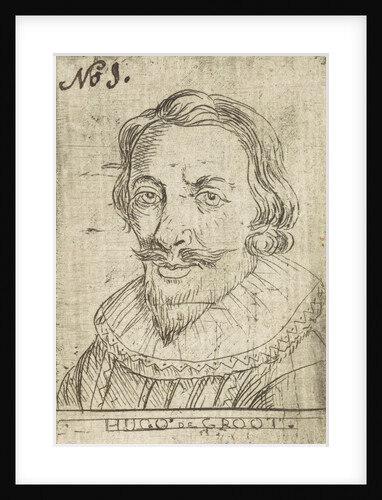 Portrait of Hugo Grotius or Hugo de Groot by Rienk Jelgerhuis