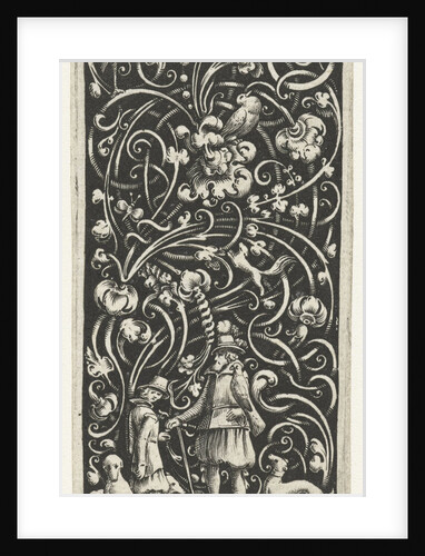 A falconer surrounded by dogs by Frederik de Wit