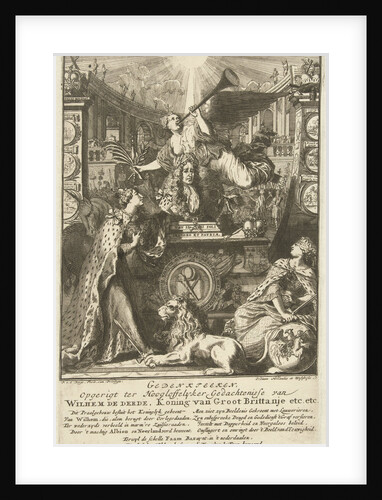 Allegory on the death of William III, King of England by Anonymous