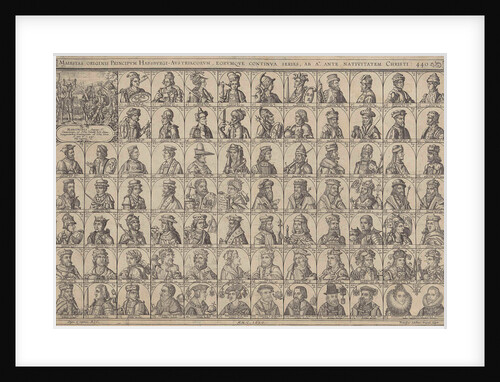 Portraits of princes of the House of Habsburg by Franciscus Schelhauer