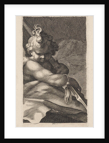 Putto with a spear by Dirk Jurriaan Sluyter