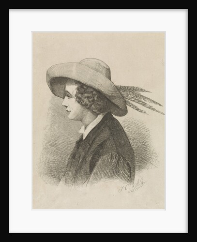 Portrait of Martin Antony Kuytenbrouwer in profile by Johannes Christiaan d' Arnaud Gerkens