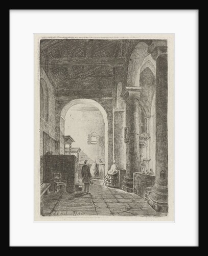 Interior of a church by Eberhard Cornelis Rahms