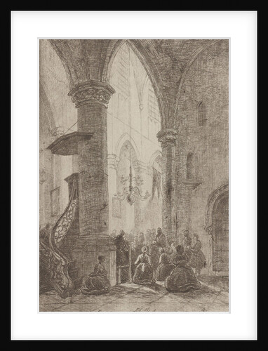 View in a church by Eberhard Cornelis Rahms
