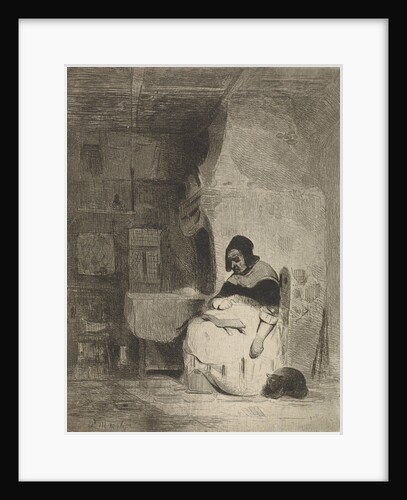 Woman Reading by Petrus Marius Molijn