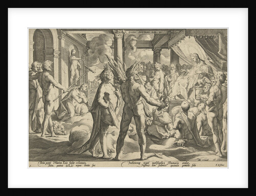 Phaethon asks his father if he could ride in his wagon by Franco Estius