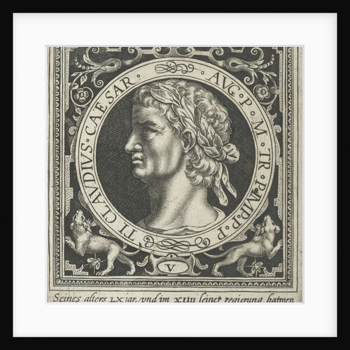 Portrait of Claudius medallion by Nicolaes de Bruyn