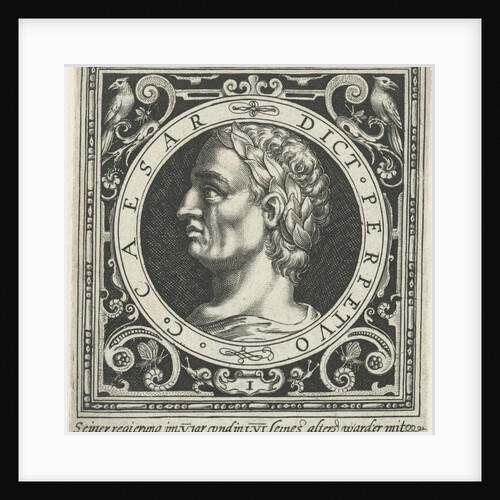 Portrait of Julius Caesar medallion by Nicolaes de Bruyn