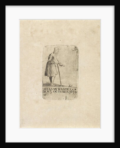 Beggar with a dog by Adriaen van Waspick