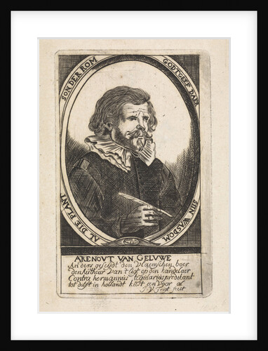 Portrait of Aernout van Geluwe by J. van Trigt