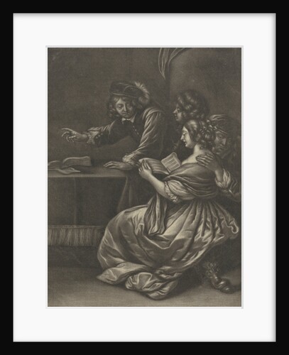 Companions around a table by Gerard Pietersz. van Zijl