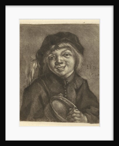 Boy with a bowl and a spoon by Jan de Groot