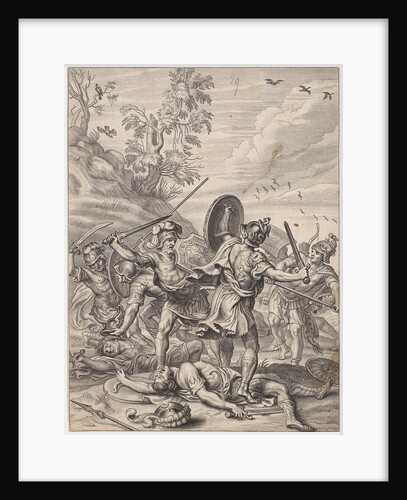 Fighting Odysseus by Abraham van Diepenbeeck